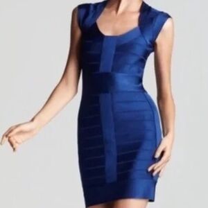 French Connection Bodycon Bandage Dress - Blue Size 2